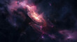Exploding nebula with luminous core and dust
