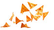 © muhamad - tortilla chip levitating, falling, flying transparent background