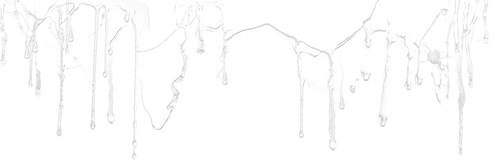 an abstract slime or water dripping background header on a transparent layer.