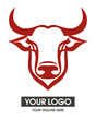 Bull head logo icon 001