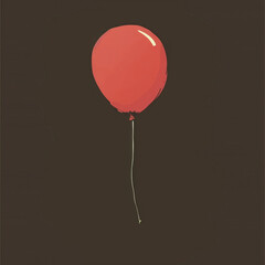 Wall Mural - simple graphic of a balloon