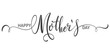 Happy Mothers Day lettering . Handmade calligraphy vector illustration. Mother's day card	