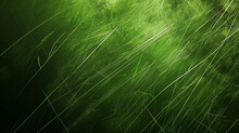 Green Abstract Geometric Scratches Background 