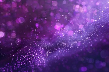 Wall Mural - Purple tech particle bokeh background.