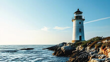 Lighthouse On The Coast Of State