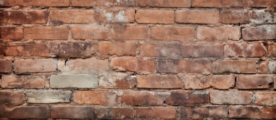 Sticker - Rustic Brick Wall Background Texture in Urban Building Structure Design