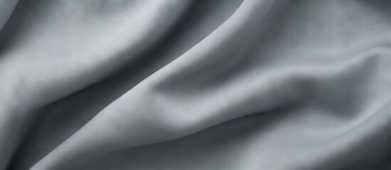 Poster - Elegant Details of Delicate White Silk Fabric - Textile Texture Close-Up Shot