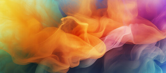 Wall Mural - colorful smoke, gas, fog, watercolor 105