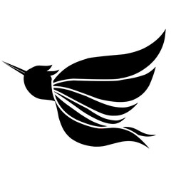 Wall Mural - bird icon silhouette