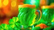 St. Patrick's Day Festive Green Beverage Decoration
