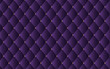 金の丸い留め具の紫色のキルティング生地の背景
