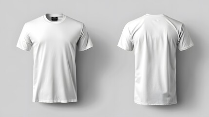 Wall Mural - blank white t-shirt for mockup template