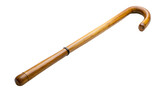 Wooden walking stick cane. isolated on transparent background.
