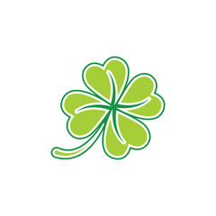 Wall Mural - clover logo icon vector