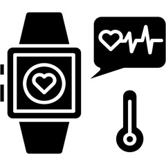 Wall Mural - Fitness Tracker Icon