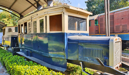 Inoperative old steam Indian Rail Engine