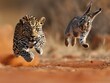 two animals running dirt amazing inspiring ferocious fast furious masterful composition
