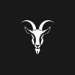 Poster - goat logo minimalist