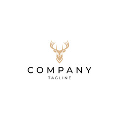 Poster - Deer logo vector icon design