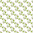 Seamless pattern with wild strawberry (fragaria vesca),