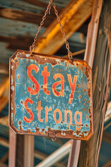 Poster - Stay Strong sign