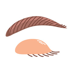 Eyebrow icon clipart avatar isolated vector illustration