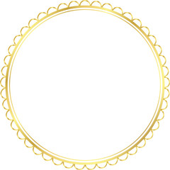 Wall Mural - Gold Circle Images, Gold Simple Circle Frame, Gold Circle Border