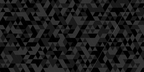 Abstract black and white background. Abstract geometric pattern gray and black Polygon Mosaic triangle Background, business and corporate background.