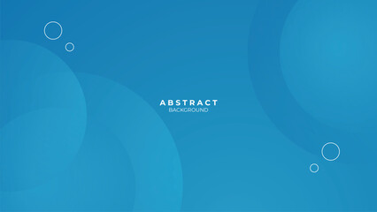 Wall Mural - modern blue abstract background template with geometric style