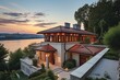 A Bratislava Danube River backdrop complements a craftsman-style dwelling