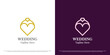 Love wedding logo icon. Gem shapes, diamond jewelry treasures couples heart dating marriage. Simple abstract beauty fashion gemstone minimal minimalist elegant luxury illustration design symbol.
