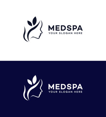 Wall Mural - Med spa logo Icon Brand Identity Sign Symbol Template