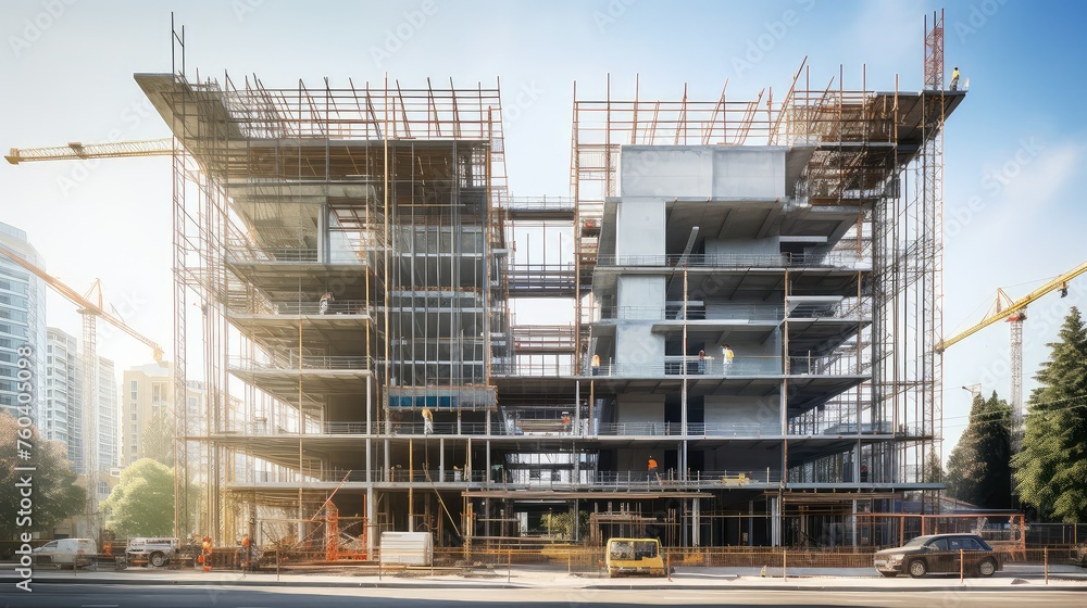 design project condominium building illustration planning investment ...