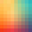Abstract Geometric Background, Gradient Pixel Background, Colorful Backdrop, Vector Illustration