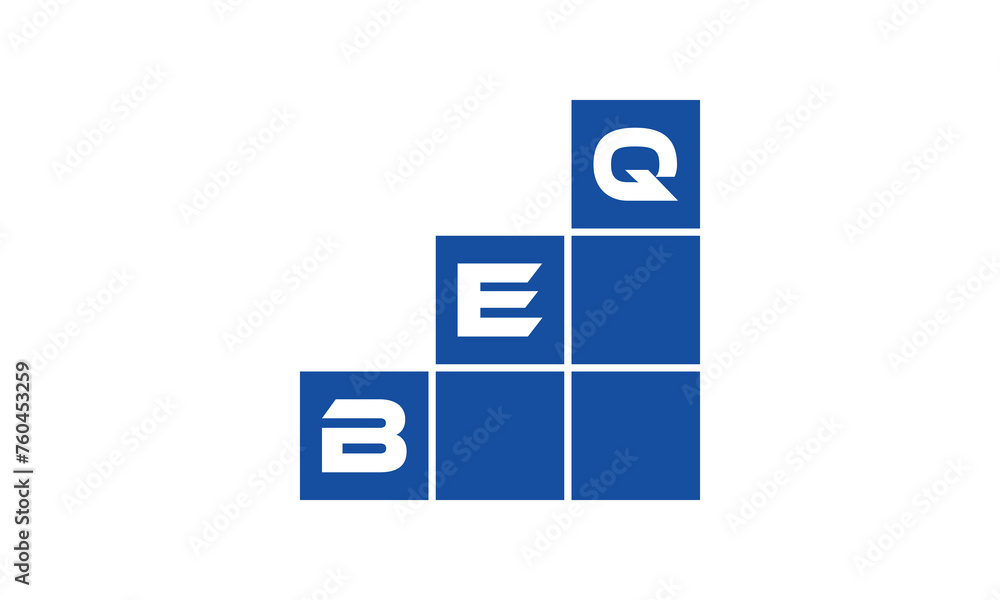 BEQ initial letter financial logo design vector template. economics ...