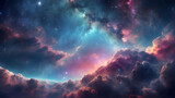 Fototapeta Kosmos - space nebula and galaxy