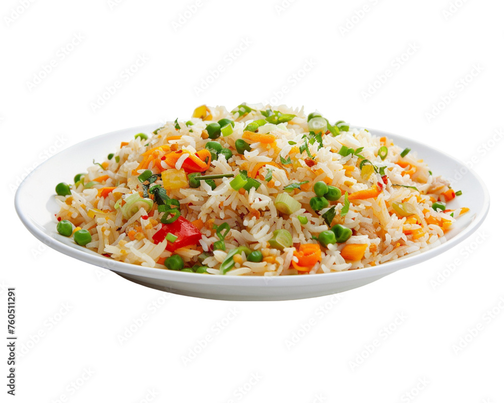 rice with vegetables on transparent background Stock Photo | Adobe Stock