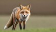 A Fox With Its Ears Perked Forward Alert