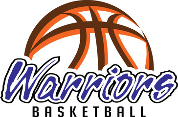 Wall Mural - warriors basketball team graphic is a sports design template that includes graphic warriors text and