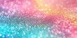 © Planetz - Colorful pastel glitter background with bokeh, pink blue and light green gradient, sparkles, Rainbow glitter, defocused light, stars, birthday, and particles.rainbow mermaid unicorn banner