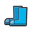 boot icon in blue