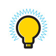 bulb with glow icon