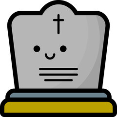 Poster - Grave line icon