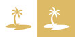 palm tree logo design, beach, holiday, logo design template, symbol, creative idea.