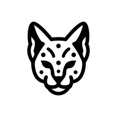 Wall Mural - wildcat icon vector illustration