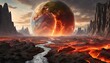 planet earth after the apocalypse, Generative AI	