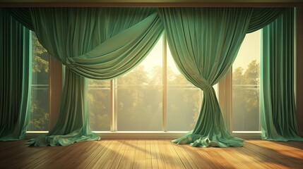  Hang curtains or drapes for privacy and to block wind.