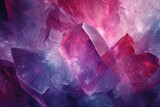 Fototapeta  - Multicolored Abstract crystal background. Low polygonal and shiny diamonds scattered throughout frame. Generate AI
