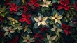 © venusvi - Christmas plants pattern wallpaper background