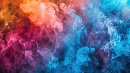 Leinwandbilder - colorful smoke background Beautiful color gradients, modern, beautiful, eye-catching.